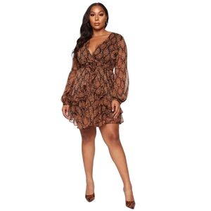 Fashion Nova Ruffle Mini Dress